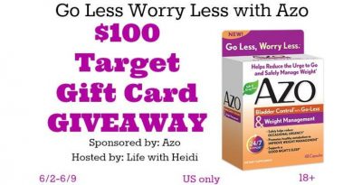 $100 Target Gift Card Giveaway with Azo