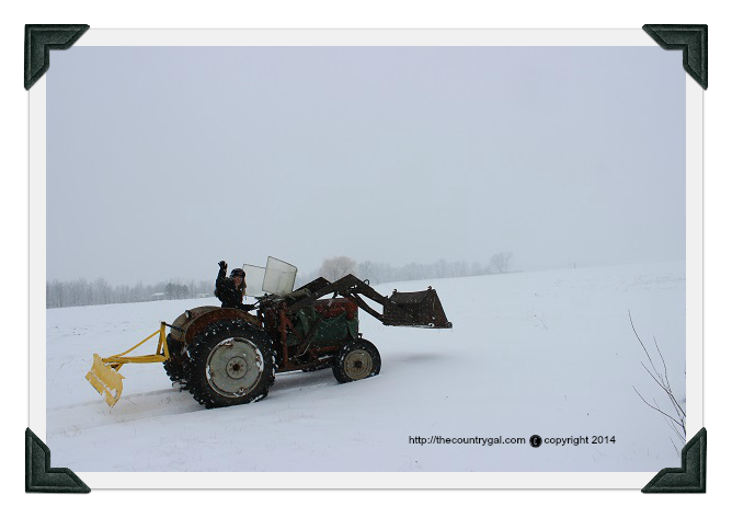 2014年，农场上的雪犁